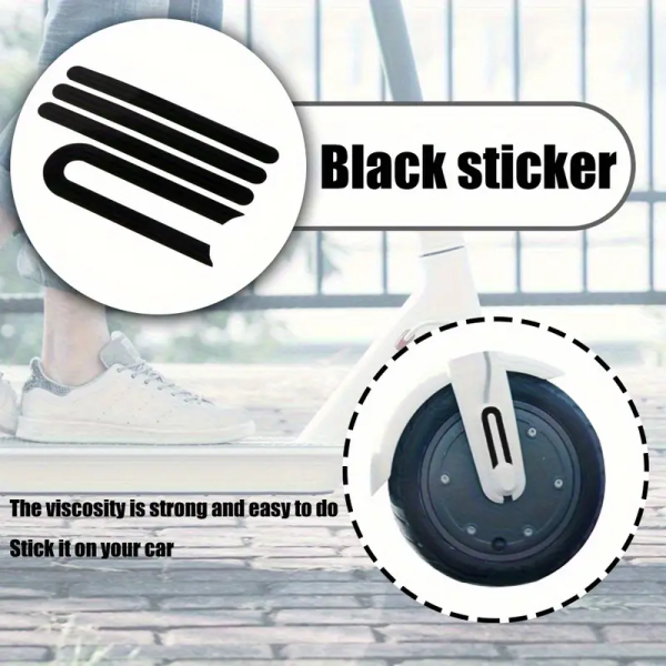 4pcs Reflective Wheel Protector Stickers