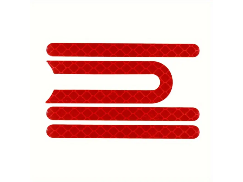 4pcs Reflective Wheel Protector Stickers