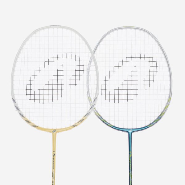 ADULT BADMINTON RACKET BR 190 SET PARTNER GREEN BEIGE