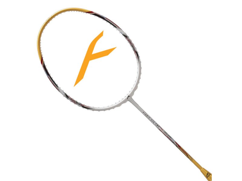 Hundred Atomic-X 38 PWR Badminton Racquet - White/Gold