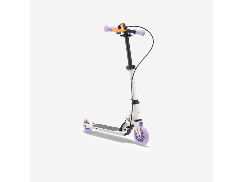 Kids' Scooter with Brake Play 5 - White and Purple